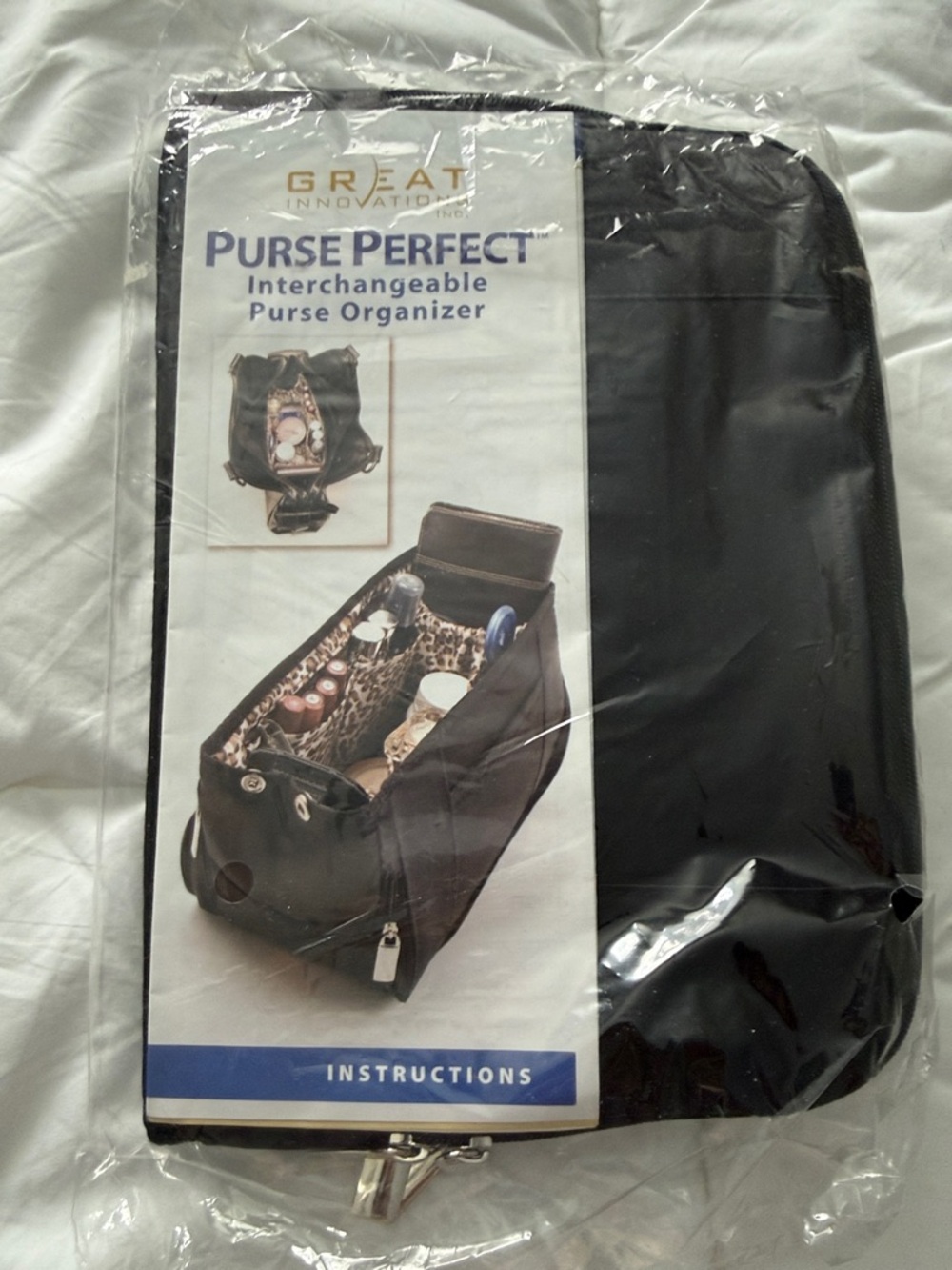 Purse Perfect Interchangeable Purse Organizer - Black